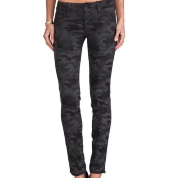 NWT Free People Black Camo Skinny Jeans 27 - Picture 5 of 7